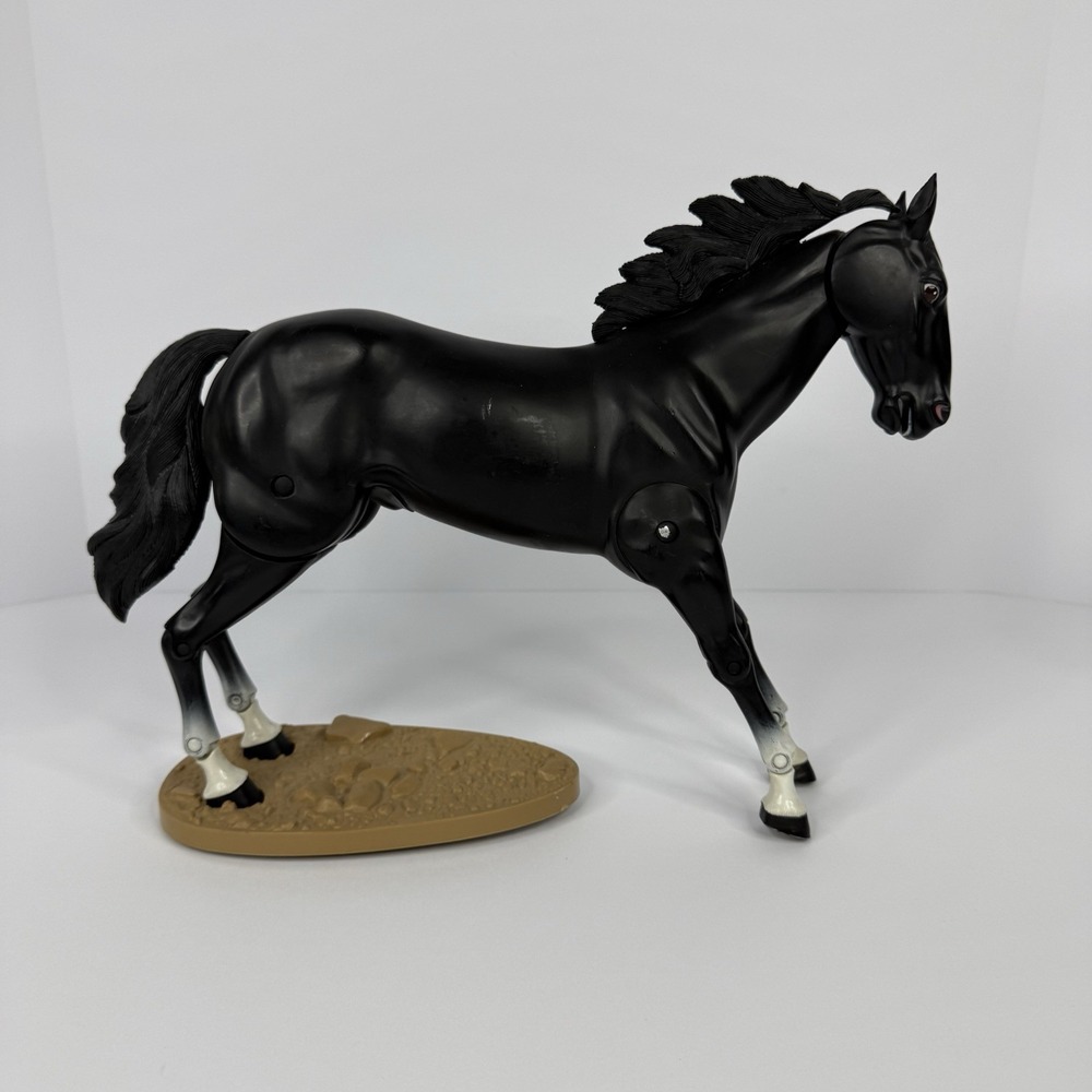 VTG 1973 Lone Ranger Smoke Horse Figure Butch Cavendish Bandit Black With Stand
